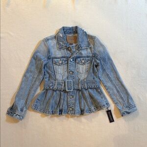Womens Denim Jacket with Belt
